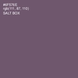 #6F576E - Salt Box Color Image
